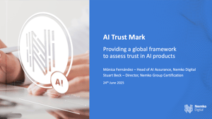 AI Trust Mark - Global Framework Webinar - Nemko Digital