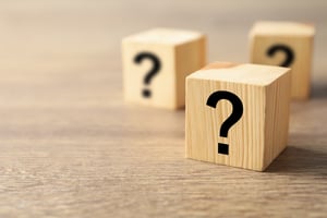 Question marks on wooden cubes-1