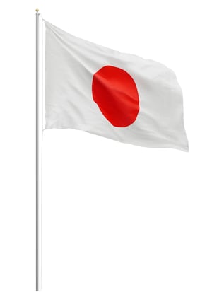 Japansk flagg v2