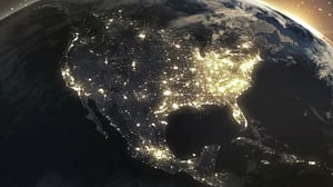l'Amérique du Nord vue de l'espace